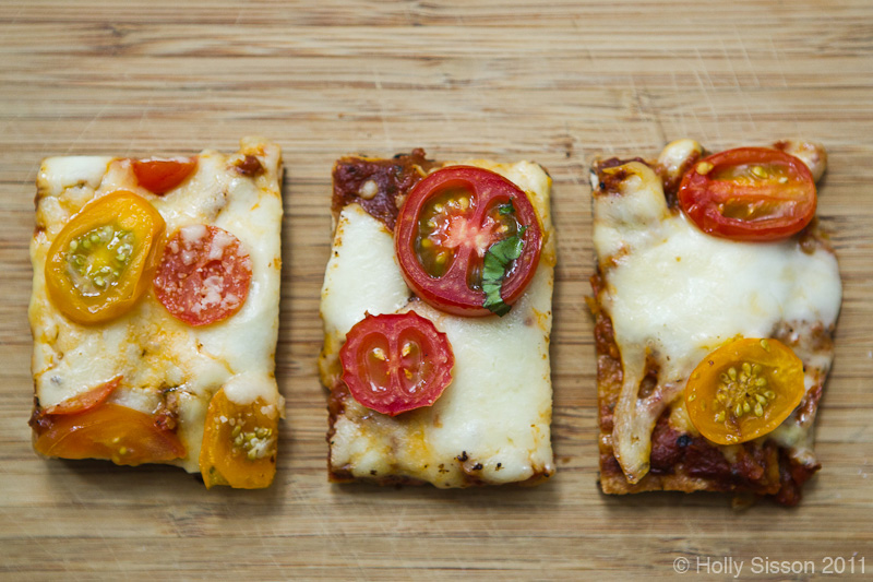 Grilled Cherry Tomato Pizza