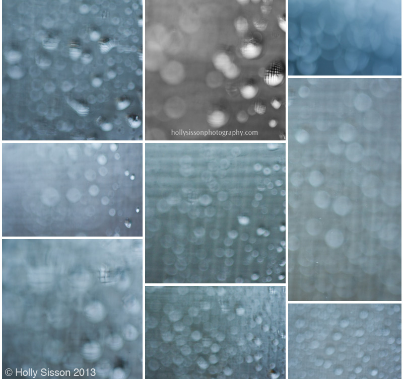 Rainy bokeh collage