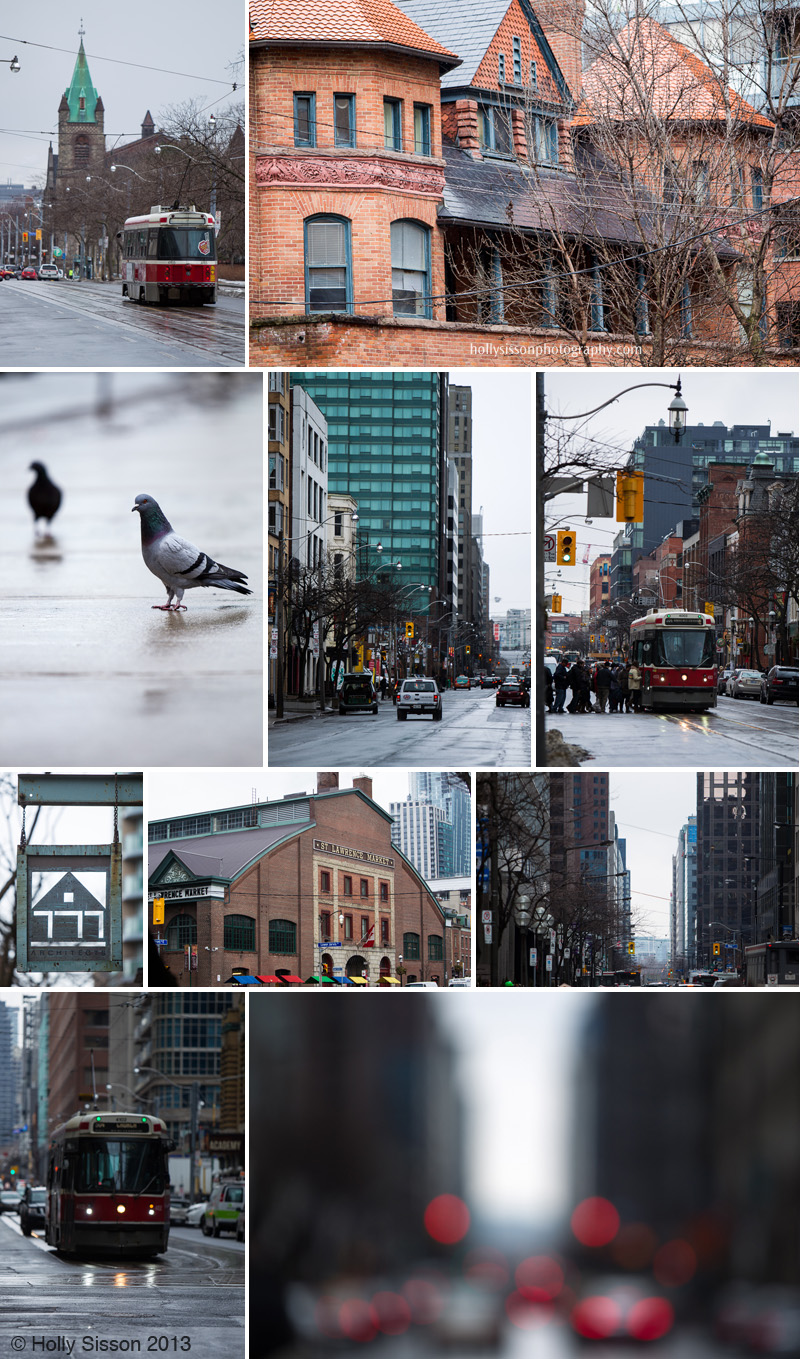 Downtown Toronto scenes collage