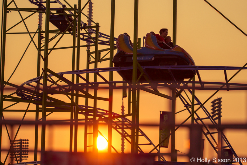 The Blitzer Ride at Sunset