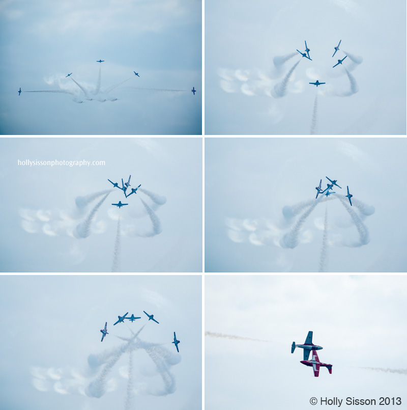 Air Show Plane Maneuvers Collage